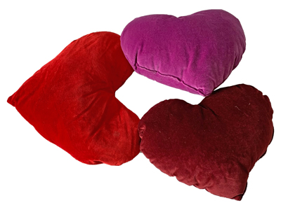 Heart Cushions Props, Prop Hire