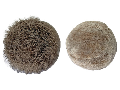 Round Fur Cushion Props, Prop Hire