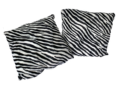 Zebra Cushions Props, Prop Hire