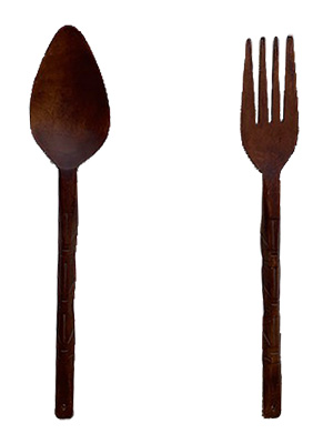 Wooden Fork and Spoon Props, Prop Hire