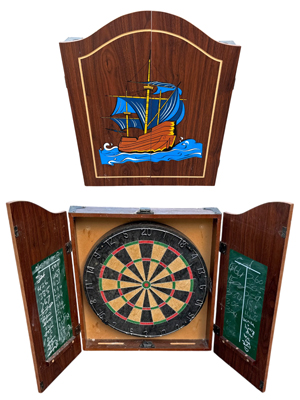 Vintage Pub Darts Board Props, Prop Hire