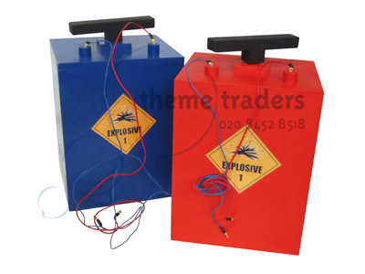 Detonators Boxes (also silver and Black) Props, Prop Hire