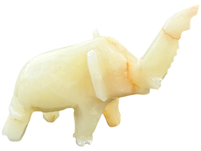 Green Onyx Elephant Ornament Props, Prop Hire