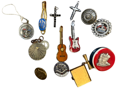 Lapel Badges and Trinkets Props, Prop Hire