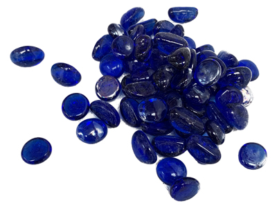 Blue Glass Nuggets Props, Prop Hire