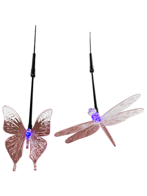 Dragonfly and Butterfly Led  Rods Props, Prop Hire