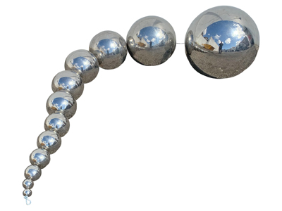 Silver Sphere Chain Bauble Decoration Props, Prop Hire