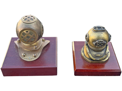 Divers Helmet Desk Ornaments Props, Prop Hire