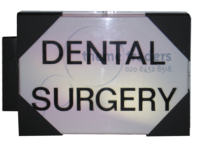 Dental Surgery Light-up Signs Props, Prop Hire