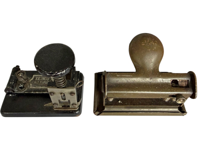 Victorian Desk Puncher and Stapler Props, Prop Hire