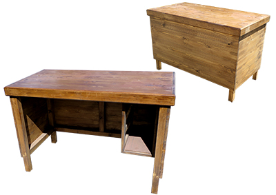 Rustic Office Desk Props, Prop Hire