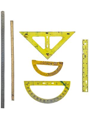 Oversize Geometry Ruler and Set Square Sets Props, Prop Hire