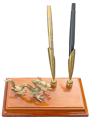 Stunning Dragon Desk Pen Holder Props, Prop Hire