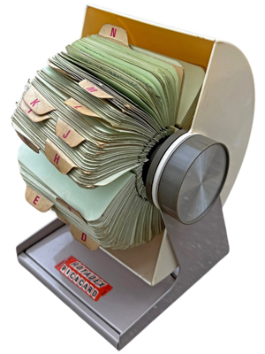 Rare Rotadex Picacard Desk Address Props, Prop Hire