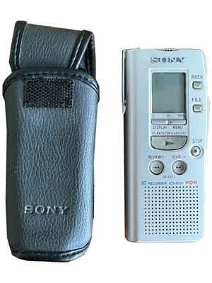 Sony Hand Dictaphone Props, Prop Hire