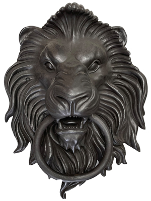 60 Cms Massive Castle Door Knockers Lion Props, Prop Hire