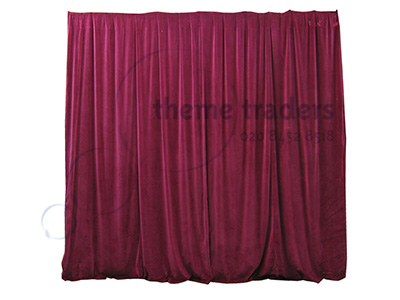 Vintage Drapes with Ties and Pleats Props, Prop Hire