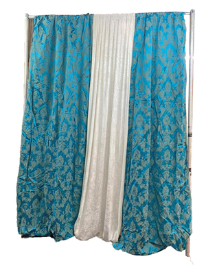 Brocade Drapes Props, Prop Hire