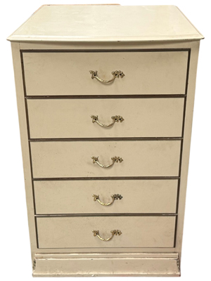 Cream Chest of Drawers Props, Prop Hire