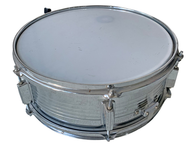 Silver Snare Drum Props, Prop Hire