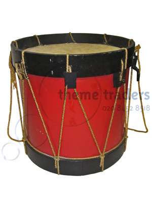 Red Marching Drums Props, Prop Hire