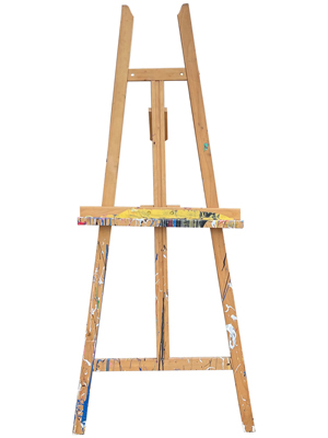 Artists Large Paint Splashed Easel Props, Prop Hire