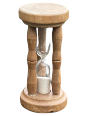 Small Wooden Egg Timer Props, Prop Hire