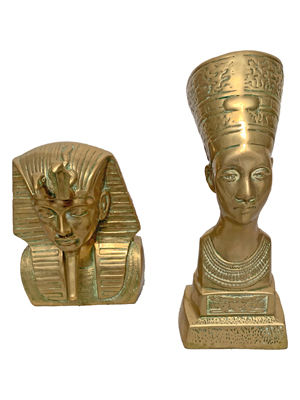 Egyptian Brass Table Gods Props, Prop Hire