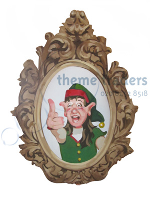 Elf Painting Mirrored Props, Prop Hire