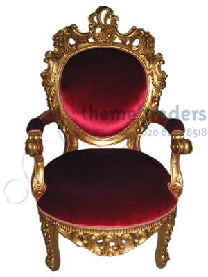 Emperors Chair Props, Prop Hire