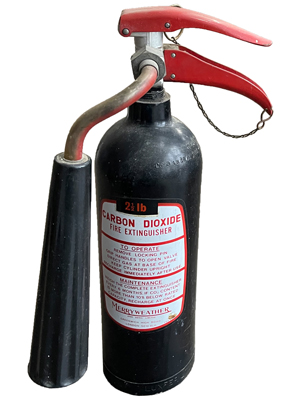 Retro Fire Extinguisher Props, Prop Hire