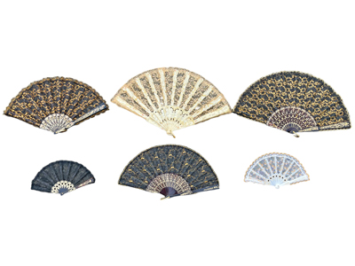 Vintage Style Lace Fans Props, Prop Hire