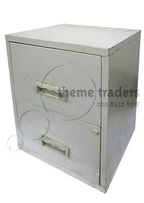 Two Drawers Filing Cabinet Props, Prop Hire