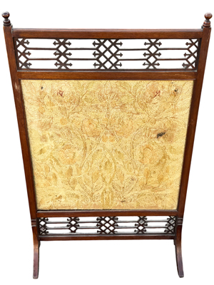 Antique Tapestry Fire Screen Props, Prop Hire