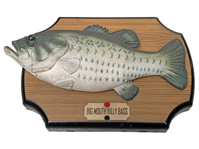 Billy Bass Fish Trophy Props, Prop Hire