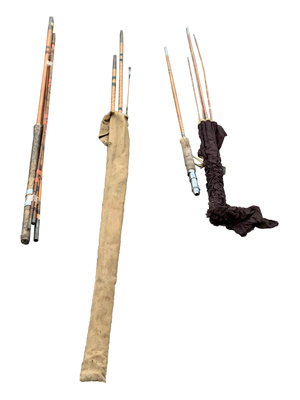 Fishing Rods Vintage Props, Prop Hire