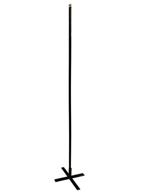 Black Wooden Flagpoles Props, Prop Hire