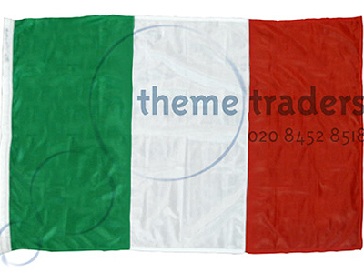 Stitched Italian 4.5 Metre Flag Backdrop Props, Prop Hire