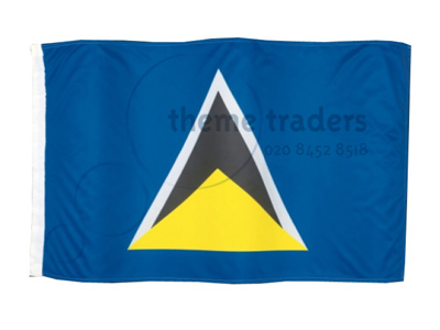 Stitched St Lucia 5.2 Metre Flags Props, Prop Hire