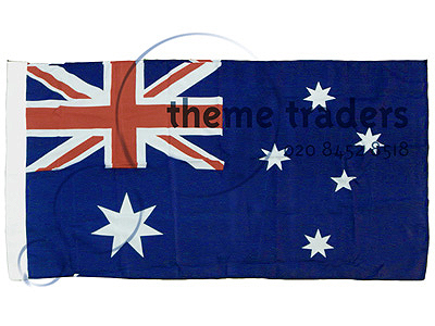 Stitched Australian 3.5 Metre Flags Props, Prop Hire