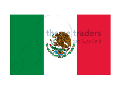 Stitched Mexican 3.55 Metre Flags Props, Prop Hire