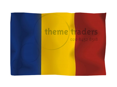 Romanian Flags Props, Prop Hire