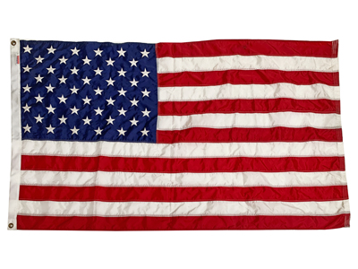 Vintage Nylon Stitched Usa Flag Props, Prop Hire