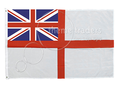 Stitched White Ensign 3.7 Metre Flags Props, Prop Hire