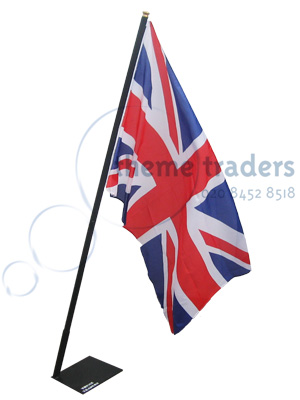 Angled Flag Poles(including base and flag) Props, Prop Hire