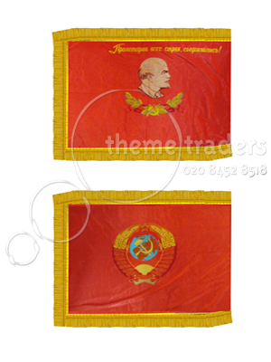 Russian Themed Flag Props, Prop Hire