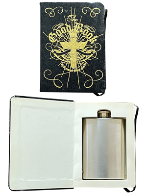 Hip Flask Bible Props, Prop Hire