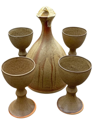 Medieval Pottery Flasks and Goblets Props, Prop Hire