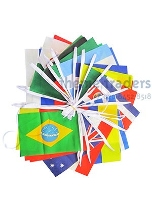 World Cup Flag Bunting Props, Prop Hire