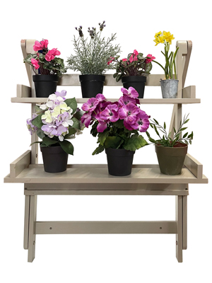 Freestanding Flower Display Ladders Props, Prop Hire